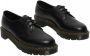 Dr. Martens 1461 Quad Smooth Leather Platform Schoenen Zwart Gepolijst Glad Black Dames - Thumbnail 12