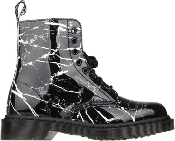 Dr. Martens Lakleren Laarzen Black Dames