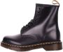 Dr. Martens Leren Logo Laarzen Rubberen Zool Black Dames - Thumbnail 1