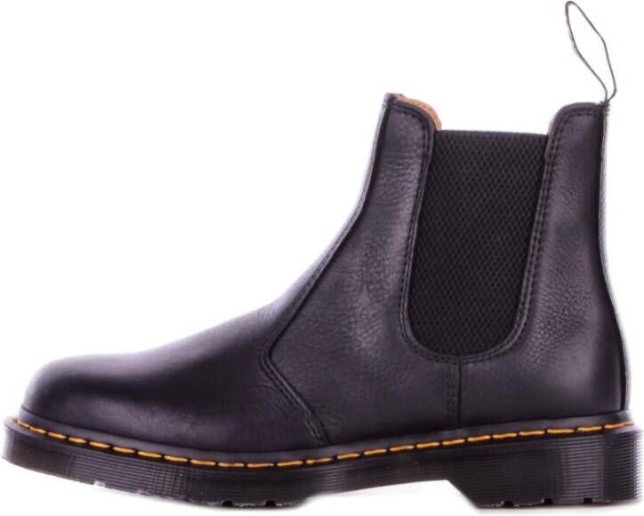 Dr. Martens Leren Logo Laarzen Rubberen Zool Black Heren