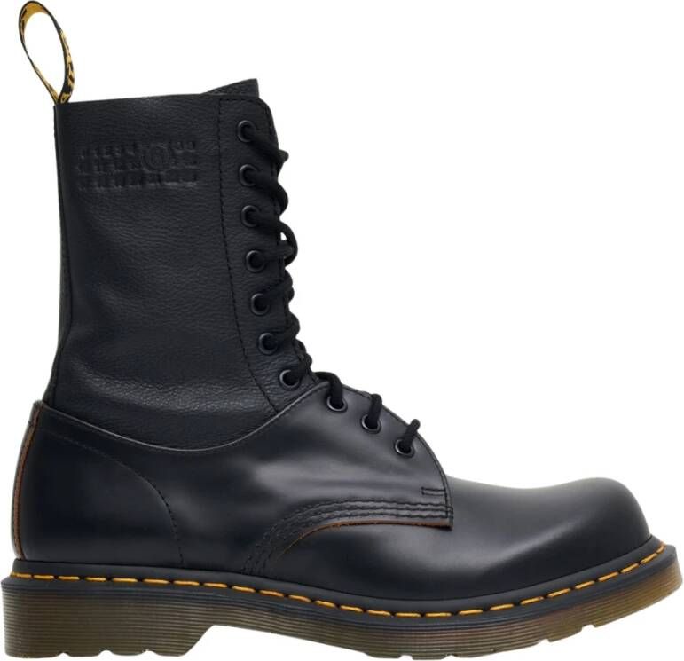 Dr. Martens Leren Paneel Veterschoenen Black Heren