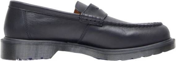 Dr. Martens Leren Penny Strap Loafers Black Heren