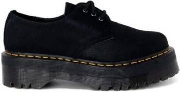 Dr. Martens Leren Veterschoenen Herfst Winter Collectie Black Dames