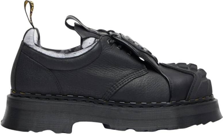 Dr. Martens Leren veterschoenen met rubberen panelen Black Heren