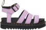 Dr. Martens Lila Sandaal van Tumbled Leer met Verstelbare Band Purple Dames - Thumbnail 1