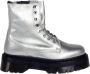 Dr. Martens Metallic Leren Plateau Laarzen Gray Dames - Thumbnail 1