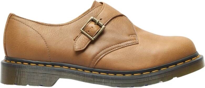 Dr. Martens Monk Buckle Leren Schoenen Beige Heren