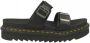 Dr Martens Myles Brando Buckle Slide Sandels Dr. Martens Zwart Heren - Thumbnail 1