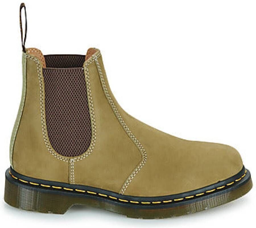 Dr. Martens Olijf Tumbled Nubuck Enkellaarzen Green Dames