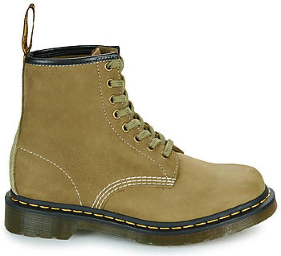 Dr. Martens Olijf Tumbled Nubuck Enkellaarzen Green Heren