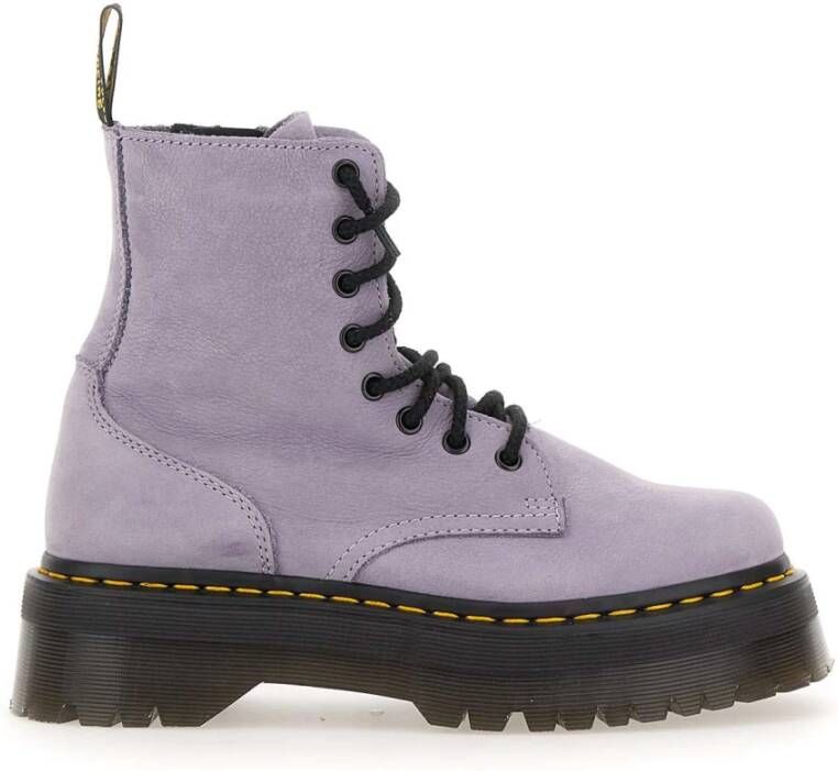 Dr. Martens Paarse Laarzen Klassieke Stijl Purple Dames