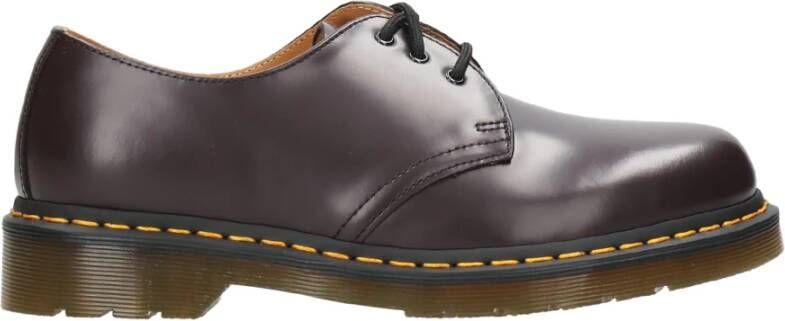 Dr. Martens Paarse Leren Veterschoenen Purple