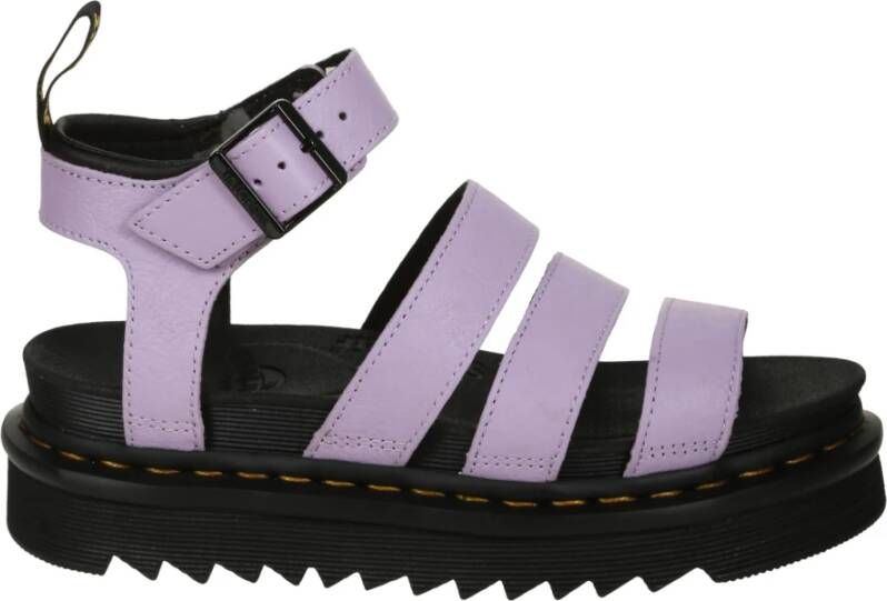 Dr. Martens Klassieke Leren Sandaal Purple Dames