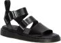 Dr. Martens Zwarte Leren Platte Sandalen Gryphon Brando Black - Thumbnail 7