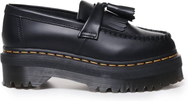 Dr. Martens Stijlvolle Quad Loafers voor Vrouwen Black Dames