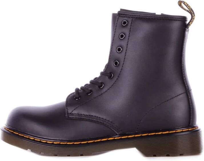 Dr. Martens Ritssluiting leren laarzen met logo Black Unisex