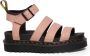 Dr. Martens Roze Leren Gesp Sandalen Open Teen Pink Dames - Thumbnail 4