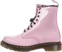 Dr. Martens Roze Leren Veterschoenen Pink Dames - Thumbnail 1