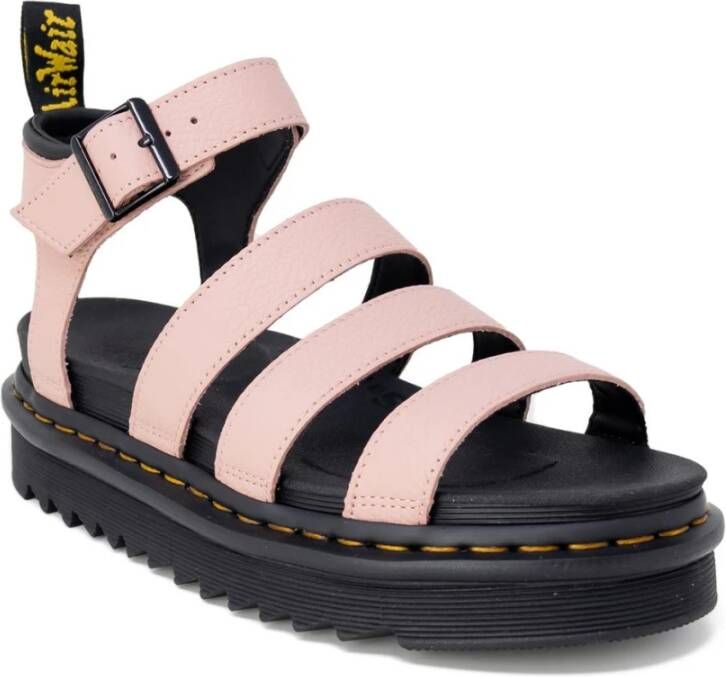 Dr. Martens Roze sandalen voor dames met gesp strik Pink Dames