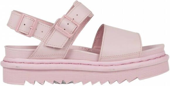 Dr. Martens Roze Leren Sandalen met Rubberen Zool Pink Dames