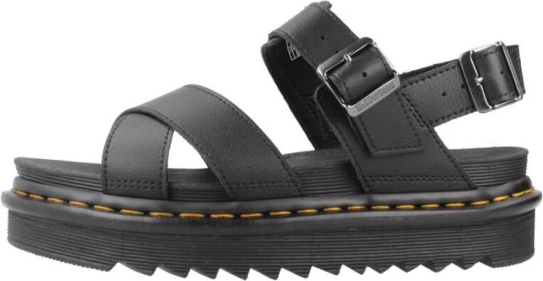 Dr. Martens Stijlvolle Platte Sandalen Voss II Black Dames