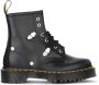 Dr. Martens Stud Smooth Zwart Leren Enkellaarzen Black Dames - Thumbnail 1