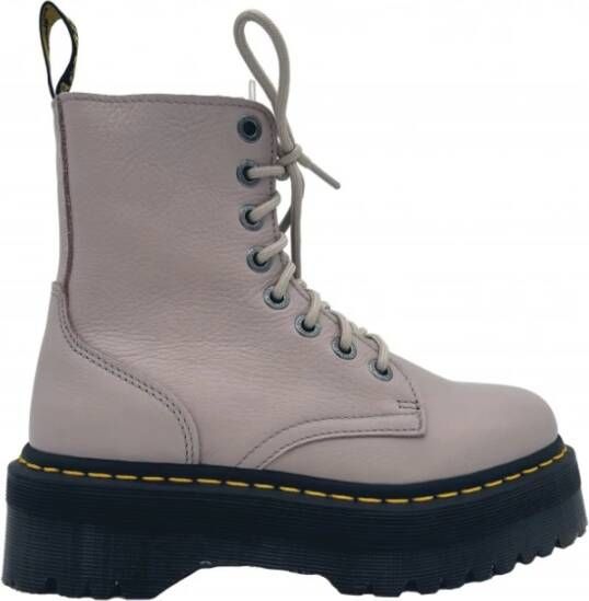 Dr. Martens Tortora Plateau Enkellaarzen met Rits Beige Dames