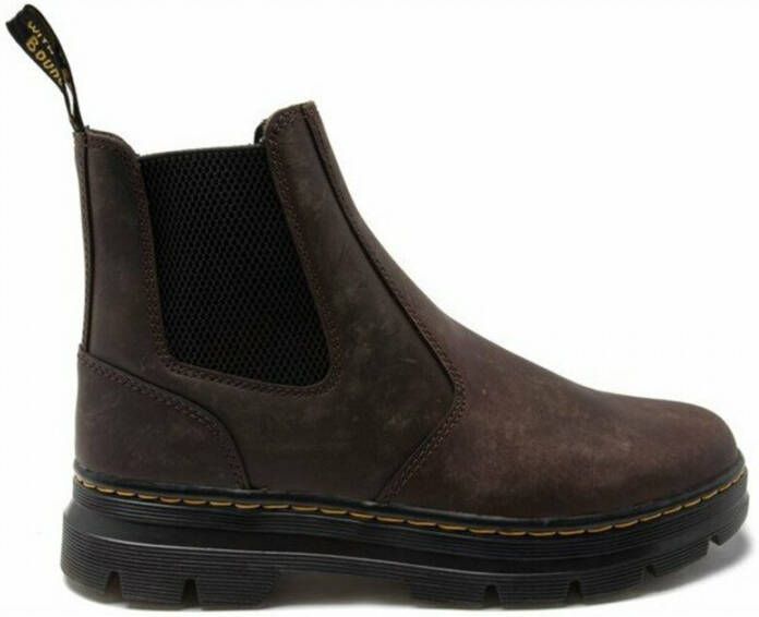 Dr martens Embury Dark Brown Crazy Horse Bruin Leer Chelsea boots Unisex