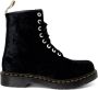 Dr. Martens Vegan Crushed Velvet Enkellaarzen Black Dames - Thumbnail 1