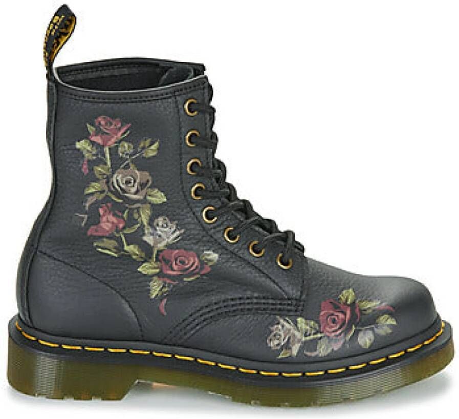 Dr. Martens Vervallen Rozen Klassieke Zwarte Laarzen Black Dames