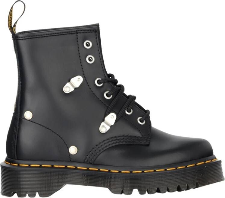 Dr. Martens Zwarte Enkellaarzen Casual Gesloten Platte Black Dames