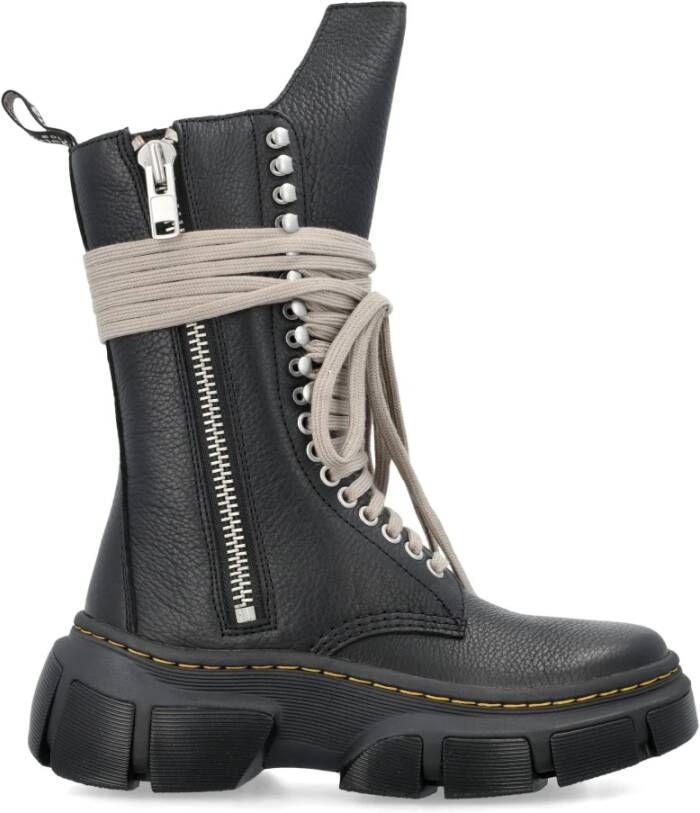 Dr. Martens Vintage Calf-Length Boot Black Dames