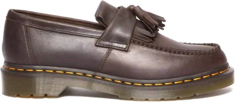 Dr. Martens Kenmerkende Stijl: Adrian Leren Loafers met Kwastjes Brown Heren