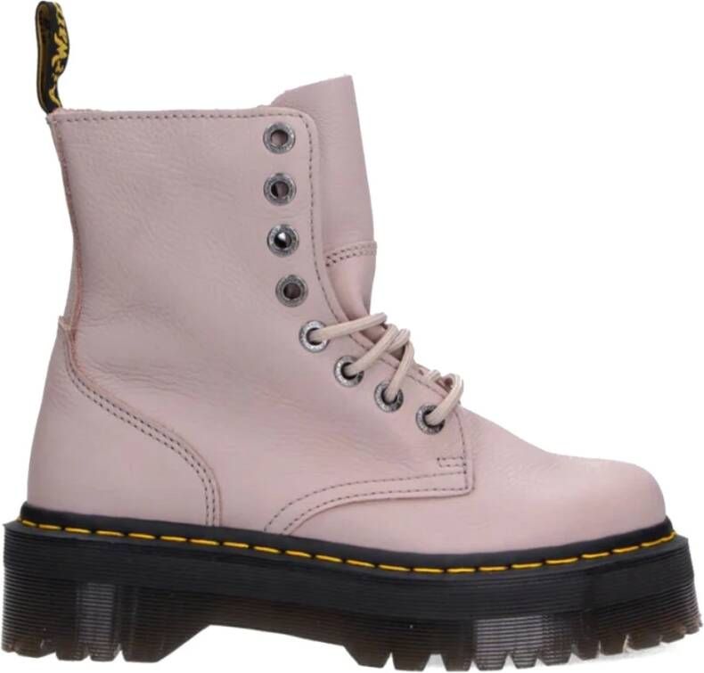 Dr. Martens Taupe Platform Veterschoenen voor Dames Beige Dames