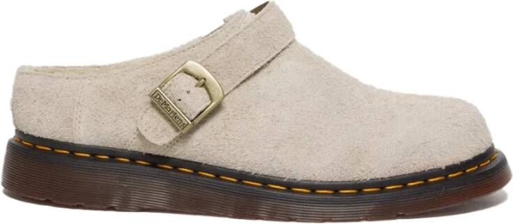 Dr. Martens Suede Muiltjes met Gegraveerde Gesp Beige Heren