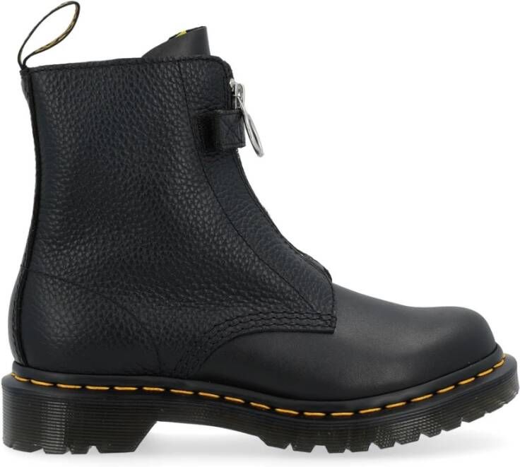 Dr. Martens Voorrits Zwarte Leren Laarzen Black Dames