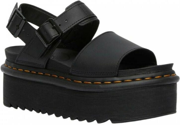 Dr Martens Voss Quad Platform Sandals Dr. Martens Zwart Dames