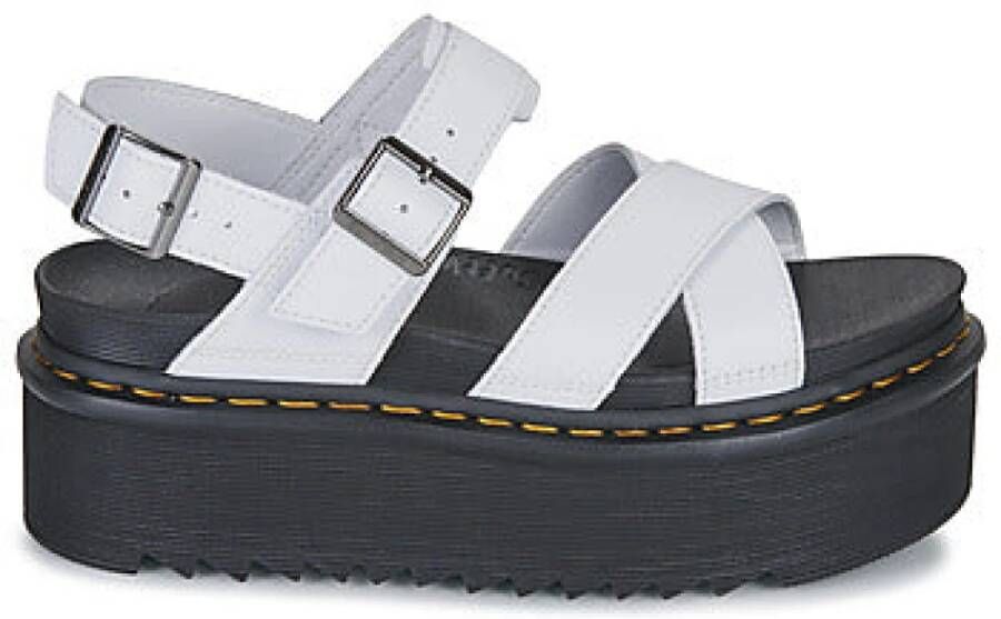 Dr. Martens Witte Quad Sandalen voor Vrouwen White Dames