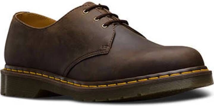 Dr. Martens Crazy Horse Leren Oxford Schoenen Donkerbruin Brown Dames