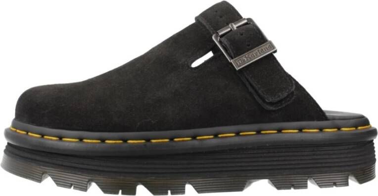 Dr. Martens ZebZag Suede Mules Dames Black- Dames Black