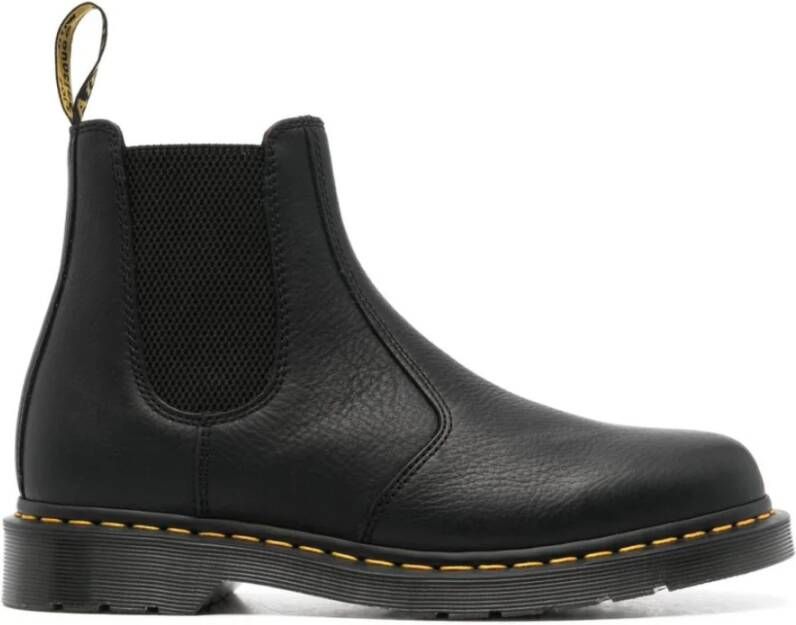 Dr. Martens Zwarte Chelsea Leren Enkellaarzen Black Heren