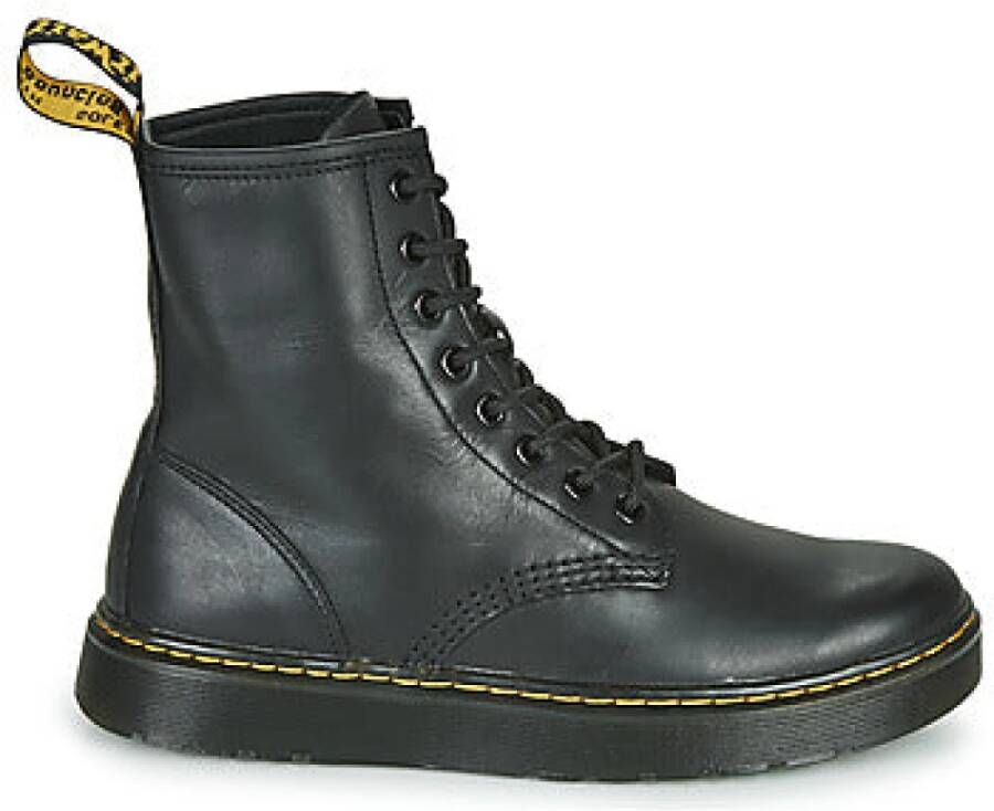 Dr. Martens Zwarte slaarzen Leer Black