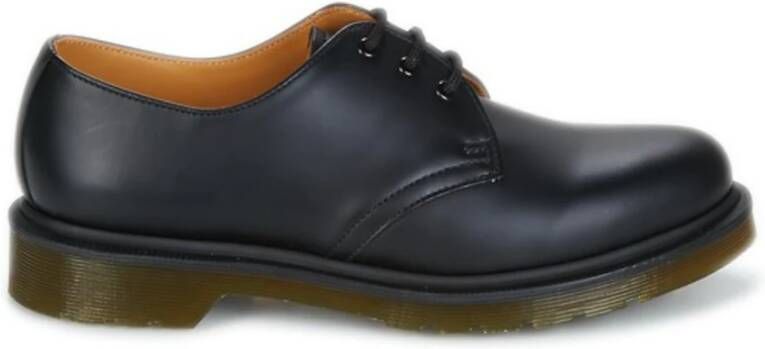 Dr. Martens Zwarte Derby Schoenen met Glad Leer Black Heren