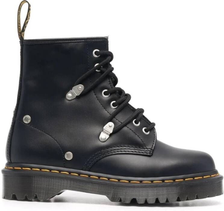 Dr. Martens Zwarte Enkellaarzen Casual Gesloten Platte Black Dames