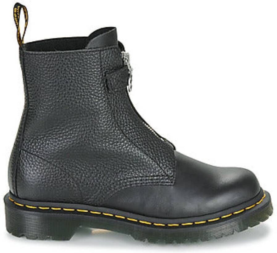 Dr. Martens Zwarte Front Zip Dameslaarzen Black Dames