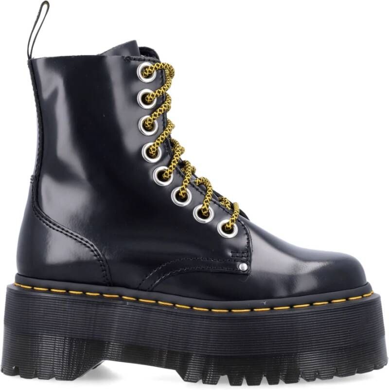 Dr. Martens Zwarte Gesloten Plateauboots Black Dames