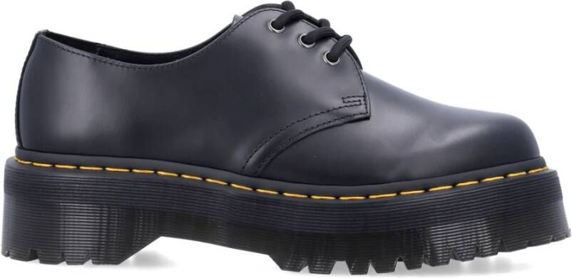 Dr. Martens Zwarte Gesloten Schoenen 1461 Quad Stijl Black Heren