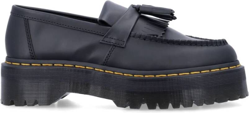 Dr. Martens Zwarte Gesloten Schoenen Adrian Quad Platform Black Heren