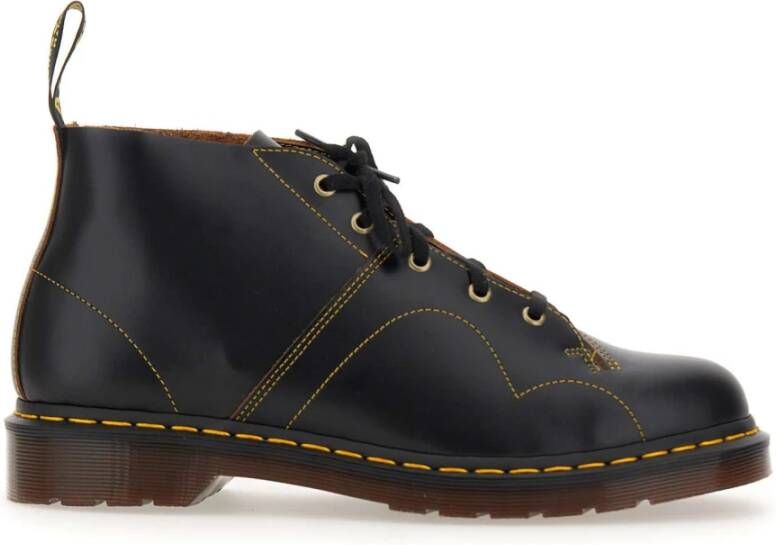 Dr. Martens Leren Herenlaarzen Lente Zomer Collectie Black Heren