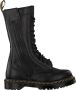 Dr. Martens Zwarte Leren Biker Boots met Diagonale Rits Black Dames - Thumbnail 2